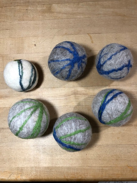 Dryer Balls - Set of Three Light Colored
